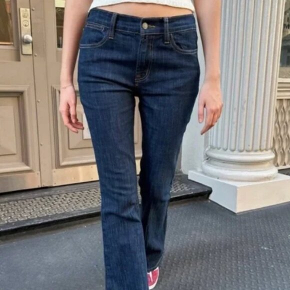 John Galt Dark Blue Melody '90s Low Rise Flare Jeans - Small - Picture 2 of 7